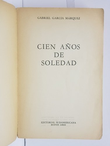 Cien Años de Soledad (Primera Edición)