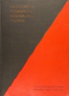 ENCICLOPEDIA BIOGRAFICA E BIBLIOGRAFICA ITALIANA. SERIE XLI, CERAMISTI.