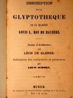 DESCRIPTION DE LA GLYPTOTHEQUE DE SA MAJESTÉ LOUIS I., ROI …