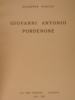 GIOVANNI ANTONIO PORDENONE.