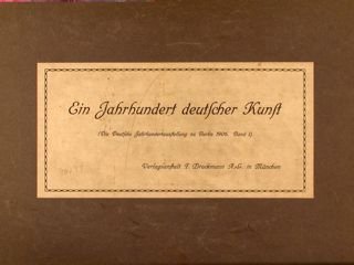 AUSSTELLUNG DEUTSCHER KUNST 1775-1875.