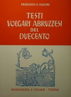 TESTI VOLGARI ABRUZZESI DEL DUECENTO.