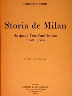 STORIA DE MILAN da quand l’era fond de mar a …