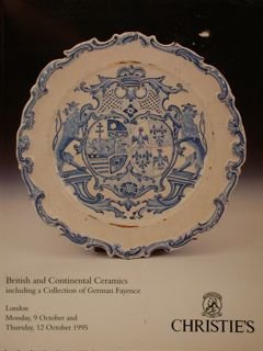 BRITISH AND CONTINENTAL CERAMICS INCLUDING A COLLECTION OF GERMANY FAYENCE. …