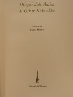 DISEGNI DALL'ANTICO DI OSKAR KOKOSCHKA
