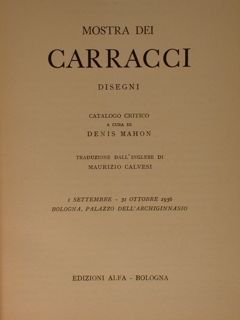 MOSTRA DEI CARRACCI. Disegni.