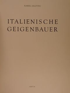 ITALIENISCHE GEIGENBAUER.