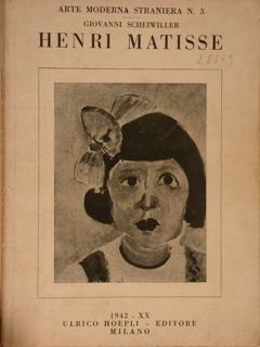 Arte Moderna Italiana N. 3. HENRI MATISSE.