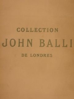 COLLECTION JOHN BALLI DE LONDRES. TABLEAUX MODERNES, ACQUARELLES & PASTELS. …