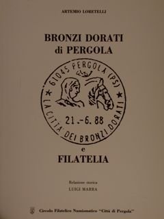 BRONZI DORATI DI PERGOLA E FILATELIA.
