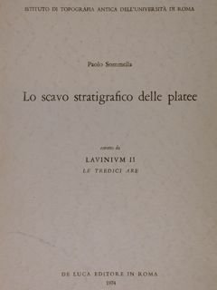 Istituto di Topografia Antica dell’Università di Roma. LO SCAVO STRATIGRAFICO … | Immagine principale