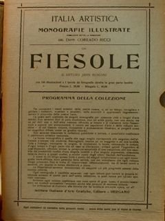 Italia artistica, Monografie illustrate CIX, RICCI C. (direz. di). FIESOLE.