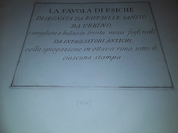 LA FAVOLA DI PSICHE Disegnata da RAFFAELLO SANZIO da Urbino, …