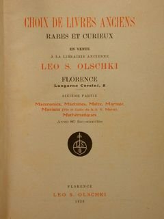 CHOIX DE LIVRES ANCIENS rares et curieux. Sixième partie. Maronica, …