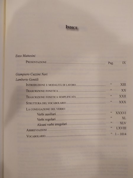GRANDE VOCABOLARIO DEL DIALETTO SPOLETINO. Opera del Vocabolario Dialettale Umbro.