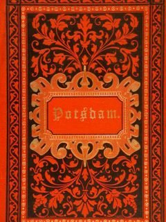 POSTDAM. 12 Cartoline rilegate con copertina decorata in oro (1893?). …
