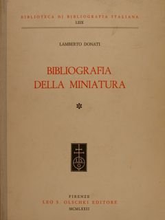 BIBLIOGRAFIA DELLA MINIATURA.