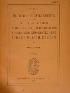 Studien zur Deutschen Kunstgeschichte. DIE ILLUSTRATIONEN IN VIER GEISTLICHEN BUECHERN …