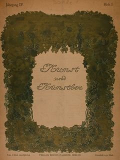 KUNST und KUENSTLER. Jahrgang IV, Heft I, 1905.