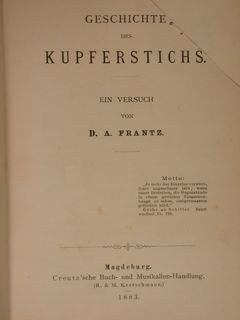 Geschichte des Kupferstichs.
