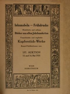INKUNABELN-FRUEHDRUCKE. Illustrierte und seltene BUECHER AUS ALLEN JAHRHUNDERTEN. Franzoesische und …