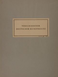VERSCHIEDENER DEUTSCHER KUNSTBESITZ. Gemaelde alter und neuerer Meister. Moebel - …