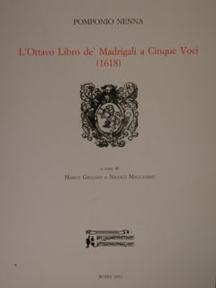 L'OTTAVO LIBRO DEI MADRIGALI A CINQUE VOCI (1618).