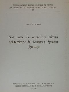 NOTE SULLA DOCUMENTAZIONE PRIVATA NEL TERRITORIO DEL DUCATO DI SPOLETO …