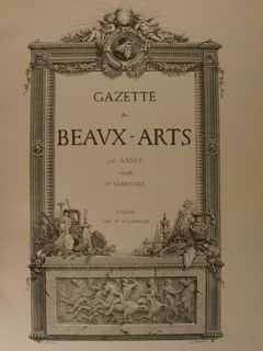 Gazette des BEAUX-ARTS. 1928 Ier semestre.