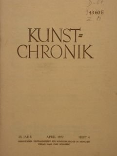 KUNTCHRONICK. April 1972 - Heft 4.