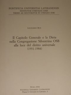 Il Capitolo Generale e la Dieta nella Congregazione Silvestrina OSB …