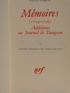 Saint-Simon. Memoires (1714-1716). Vol. V.