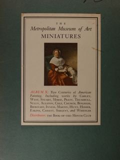 The Metropolitan Museum of Art. Miniatures. Album X: Two Centuries …