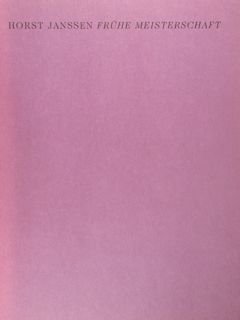 Horst Janssen fruhe Meisterschaft. Zeichnungen aus privaten Sammlungen. Hamburger Kunsthalle …