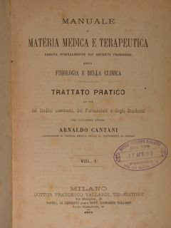 Manuale di materia medica e terapeutica basata specialmente sui recenti …