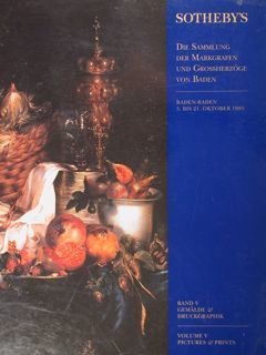 Sotheby's. Baden-Baden 5. bis 21. October 1995. Die Sammlung der …