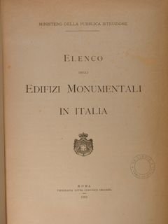 Elenco degli edifizi monumentali in Italia.