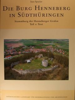 Die Burg Henneberg in Sudthuringen. Stammburg der Henneberger Grafen. Teil …