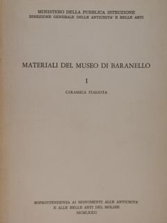 Materiali del Museo di Baranello. Ceramica italiota.