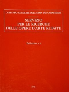 Comando generale dell'Arma dei Carabinieri. Servzio per le ricerche delle …