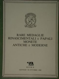 Christie's, 30 ottobre 1980. Rare medaglie rinascimentali e papali. Monete …