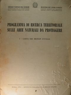 Programma di ricerca territoriale sulle aree naturali da proteggere. I …