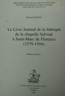 Le Livre Journal de la fabrique de la chapelle Salviati …