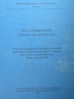 Per la storiografia italiana del XX secolo. Seminario sul progetto …