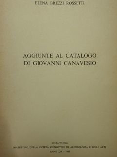 Aggiunte al catalogo di Giovanni Canavesio. Estratto.