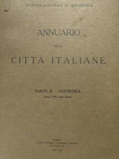 Annuario delle città italiane. Istituto Nazionale di Urbanistica e Statistica.