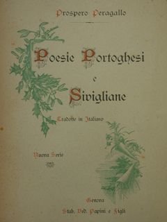 Poesie portoghesi e sivigliane. Tradotte in italiano.
