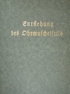 Entstehung des Ohrmuschelstiles.