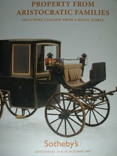 Property from aristocratic families.including coaches from a Royal Stable. Sotheby's, …