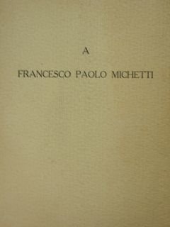 A Francesco Paolo Michetti.